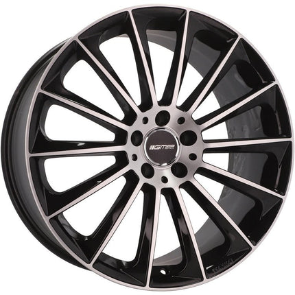 VCTparts 4 Velgen 18 inch STELLAR MB Gepolijst Zwart 5x112 ET45 66.5 Geschikt voor Audi, Volkswagen, Skoda, SEAT Ladnefelgi 7