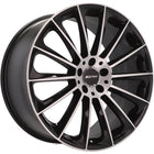VCTparts 4 Velgen 18 inch STELLAR MB Gepolijst Zwart 5x112 ET45 66.5 Geschikt voor Audi, Volkswagen, Skoda, SEAT Ladnefelgi 1