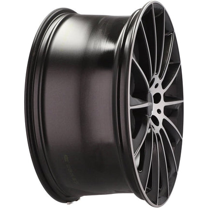VCTparts 4 Velgen 18 inch STELLAR MB Gepolijst Zwart 5x112 ET45 66.5 Geschikt voor Audi, Volkswagen, Skoda, SEAT Ladnefelgi 4