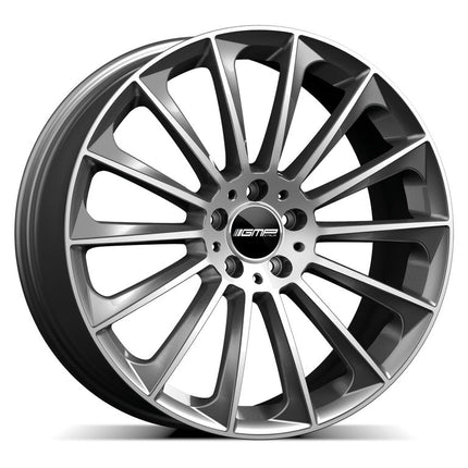 VCTparts 4 Velgen 18 inch STELLAR MG Gepolijst + Grafiet 5x112 ET45 66.5 Passend voor Audi, Volkswagen, Mercedes Ladnefelgi 9