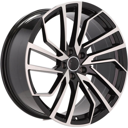 4 Velgen 21 inch B1618 Zwart 5x112 ET28 66.45 J9.0 Geschikt voor Audi, Volkswagen, Mercedes - VCTparts.nl