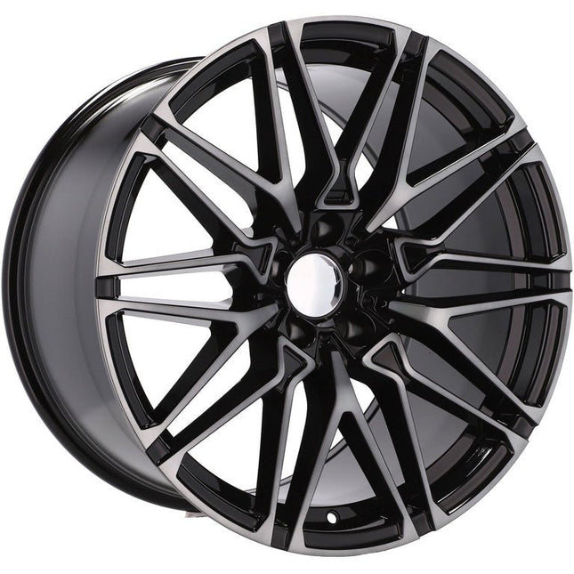 4 Velgen 21 inch B5771 BL Zwart 5x112 ET37 66.6 Geschikt voor Audi, Volkswagen, Skoda, SEAT - VCTparts.nl