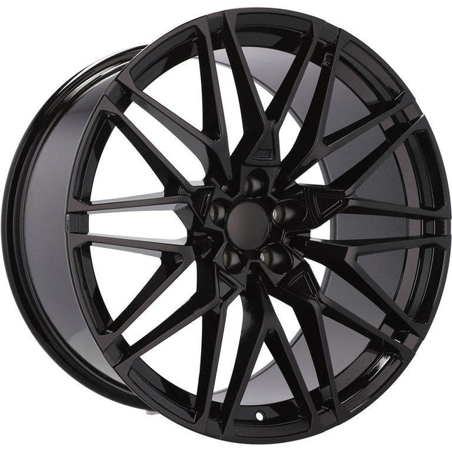 4 Velgen 21 inch B5771 BL Zwart 5x112 ET37 66.6 Geschikt voor Audi, Volkswagen, Skoda, SEAT - VCTparts.nl