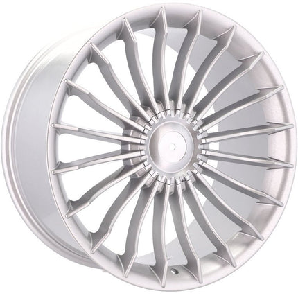 4 Velgen 21 inch BK273 Zilver 5x120 ET25 72.6 J8.5 Geschikt voor BMW, Mercedes, Audi, Volkswagen - VCTparts.nl