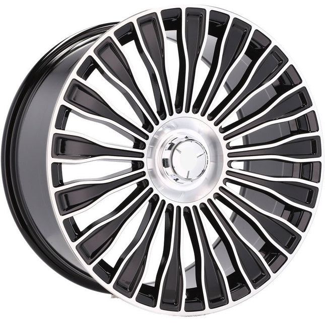 4 Velgen 21 inch I0313 (BY1785) MB Gepolijst + Zwart 5x112 ET34 66.6 Geschikt voor Audi, Volkswagen, Skoda, SEAT - VCTparts.nl