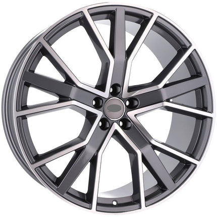 4 Velgen 22 inch B5131 (IN5348) MG Gepolijst Grafiet 5x112 ET31 66.45 Geschikt voor Audi, Mercedes, Porsche, Volkswagen - VCTparts.nl