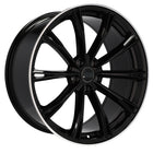 VCTparts 4 Velgen 22 inch H5060 BLP Zwart + Gepolijste Rand 5x112 ET20 66.45 Geschikt voor Audi, Volkswagen, Mercedes, Porsche Ladnefelgi 1