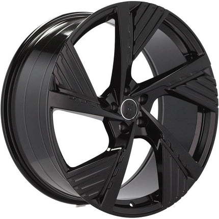 4 Velgen 22 inch I5639 BL Zwart 5x112 ET36 66.45 Geschikt voor Audi, Volkswagen, Mercedes, Porsche - VCTparts.nl