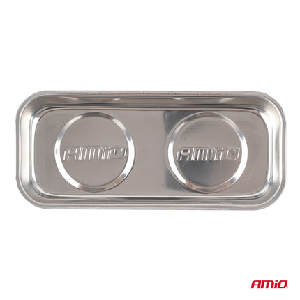 AMiO Magnetische Onderdelenbak RVS 150x65x27mm Rechthoekige Magneetschaal