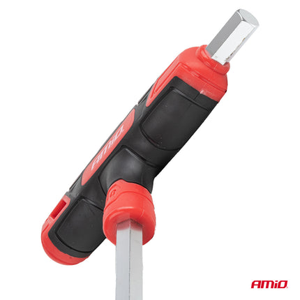 AMiO T-Greep Inbussleutel Set 8-delig CR-V Haakse Inbussleutels 2-10mm Imbus Hey Key