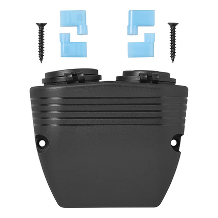 ProPlus Opbouw Kit 12V Stekkerdoos met 2x USB C Snellader 2 Weg 3A voor Auto
