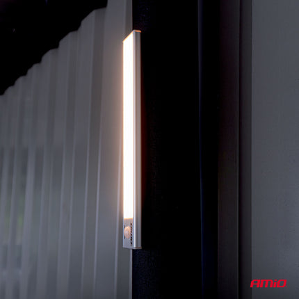 AMiO Oplaadbare Magnetische Sensor LED Lamp Klein 1.2W 1000mAh – Draadloze Bewegingssensor Verlichting USB-C Kast Gang