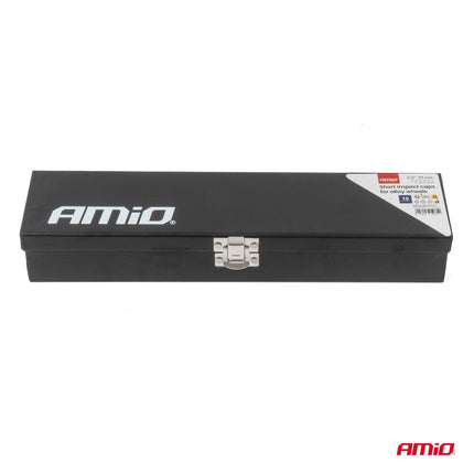 AMiO Korte Slagdoppen 10-delig 10-22mm - Compacte Krachtdoppenset