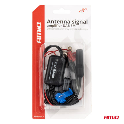 Antenne signaalversterker 12V DAB/FM AMIO-04134