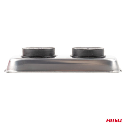AMiO Magnetische Onderdelenbak RVS 150x65x27mm Rechthoekige Magneetschaal