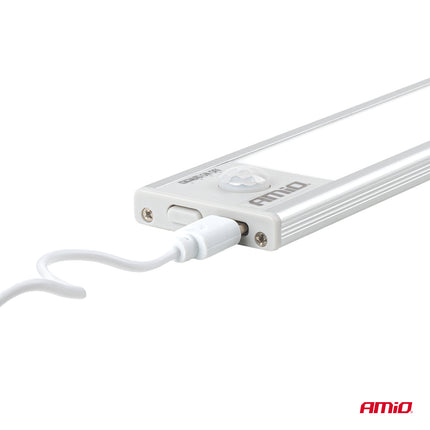 AMiO Oplaadbare Magnetische Sensor LED Lamp Groot 2W 1500mAh – Draadloze Bewegingssensor Verlichting USB-C Kofferbak Garage