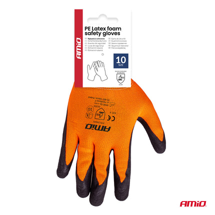 AMiO PE Latex Foam Safety Werkhandschoenen 2132X – Maat 10 L (2 Paar)