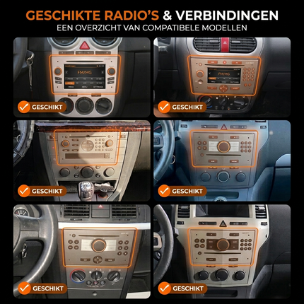 CarPlay & Android Auto Autoradio voor Opel Astra, Combo, Corsa, Vectra, Zafira, Vivaro, Meriva – GPS Navigatie & Touchscreen – Inbouwen / Inbouwservice / Installatie