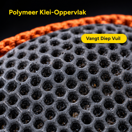 Glossio Clay Mitt Microvezel Schoonmaak Handschoen voor Vuilverwijdering Oranje