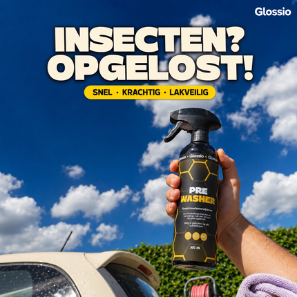Glossio Active Pre Washer Premium Vuil en Insectenverwijderaar 500ML - Krachtige Auto Voorreiniger voor Hardnekkig Vuil en Insecten zonder Schade