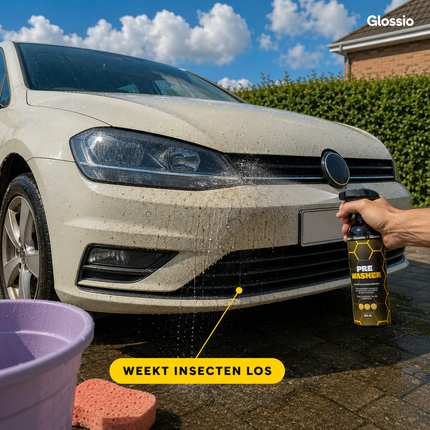 Glossio Active Pre Washer Premium Vuil en Insectenverwijderaar 500ML - Krachtige Auto Voorreiniger voor Hardnekkig Vuil en Insecten zonder Schade