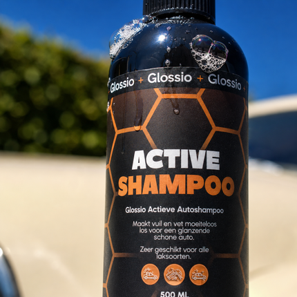 Glossio Combideal Winterklaar Pakket – Bescherming tegen Strooizout met Active Shampoo, Plastic/Rubber Restore en Quick Detailer