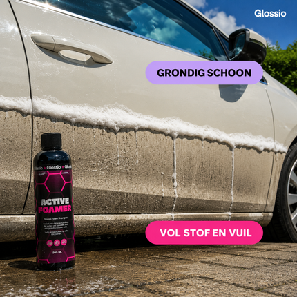 Glossio Active Foamer Premium Werkende Schuim 500ML - Krachtige Autoshampoo voor Dieptereiniging en Glanzende Bescherming van Lakoppervlakken
