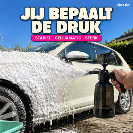 Glossio Professionele Handmatige Foam Spuit Drukschuimer Pomp met Sproeikoppen voor Detailing (2 Liter)