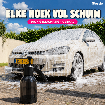 Glossio Professionele Handmatige Foam Spuit Drukschuimer Pomp met Sproeikoppen voor Detailing (2 Liter)