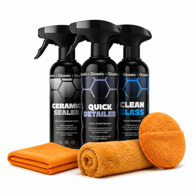 Glossio Combideal Onderhoud en Glans – Complete 6-delige Set voor Keramische Bescherming en Showroomglans