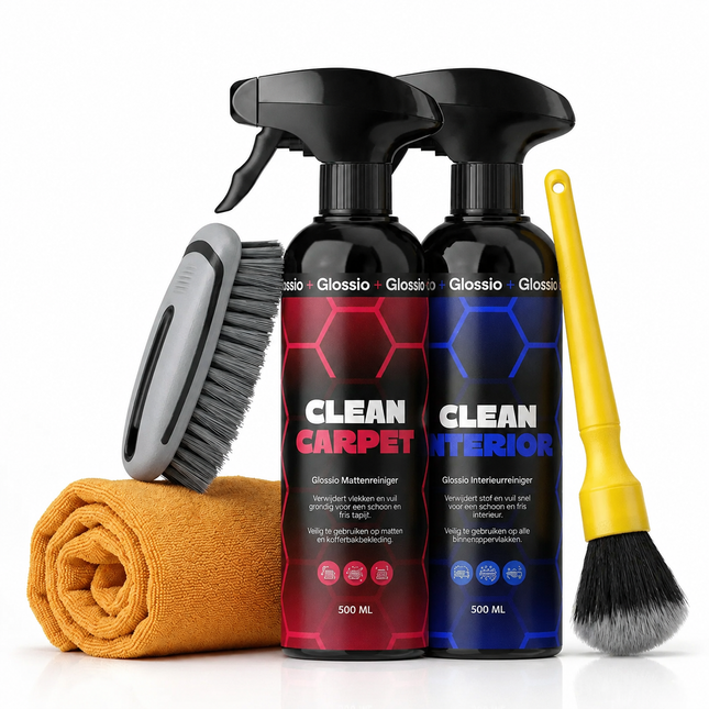 Glossio Combideal Interieur Reiniging – Complete 5-delige Set voor een Showroom-Fris Interieur