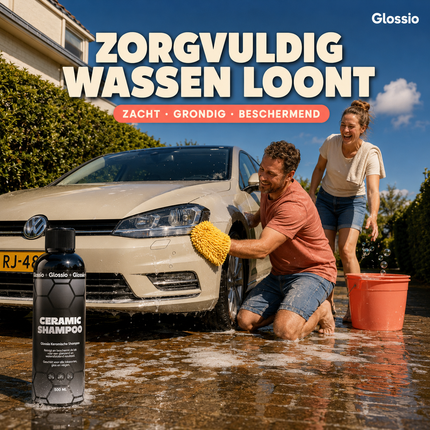Glossio Ceramic Shampoo Premium Keramische Zeep 500ML - Diepe Reiniging en Langdurige Bescherming voor Auto Lak en Oppervlakken