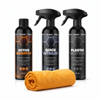 Glossio Combideal Winterklaar Pakket – Bescherming tegen Strooizout met Active Shampoo, Plastic/Rubber Restore en Quick Detailer