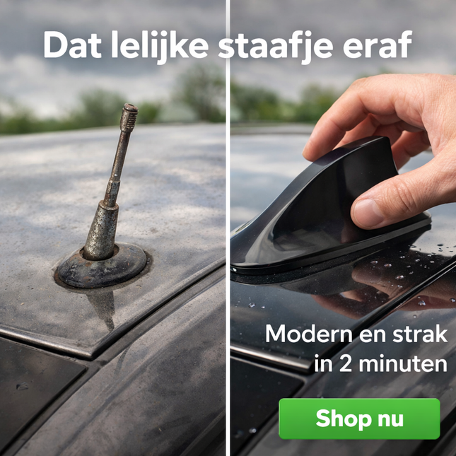 Universele Autoradio Haaienvin  AM-FM Antenne Zwart