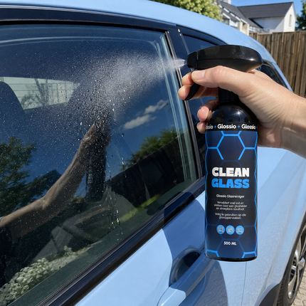 Glossio Clean Glass Premium Ruitenreiniger 500ML - Streeploze Glasreiniger voor Autoruiten met Krachtige Vuilverwijdering en Kristalhelder Resultaat