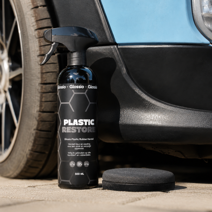 Glossio Plastic/Rubber Restore Premium Bumper en Rubber Kleurherstel 500ML - Langdurige Bescherming en Herstel voor Plastic en Rubber Auto Onderdelen
