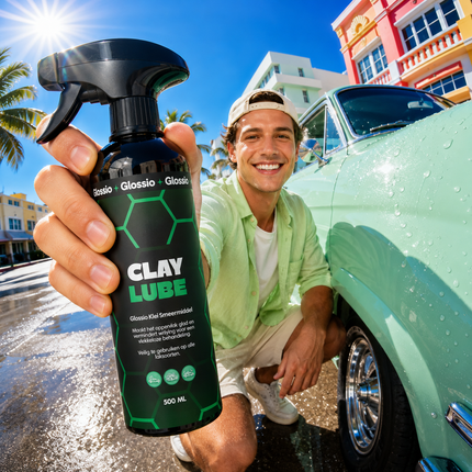 Glossio Clay Lube Premium Smeermiddel voor Klei 500ML - Veilig en Efficiënt voor Krasvrije Kleibehandeling en Glanzende Auto Oppervlakken