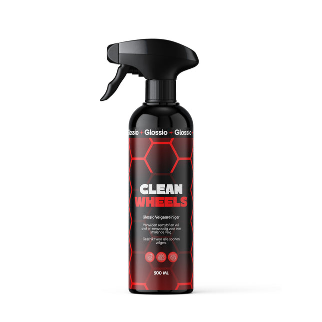 Glossio Clean Wheels Premium Velgenreiniger 500ML Krachtig Tegen Vuil voor een Glanzend Resultaat