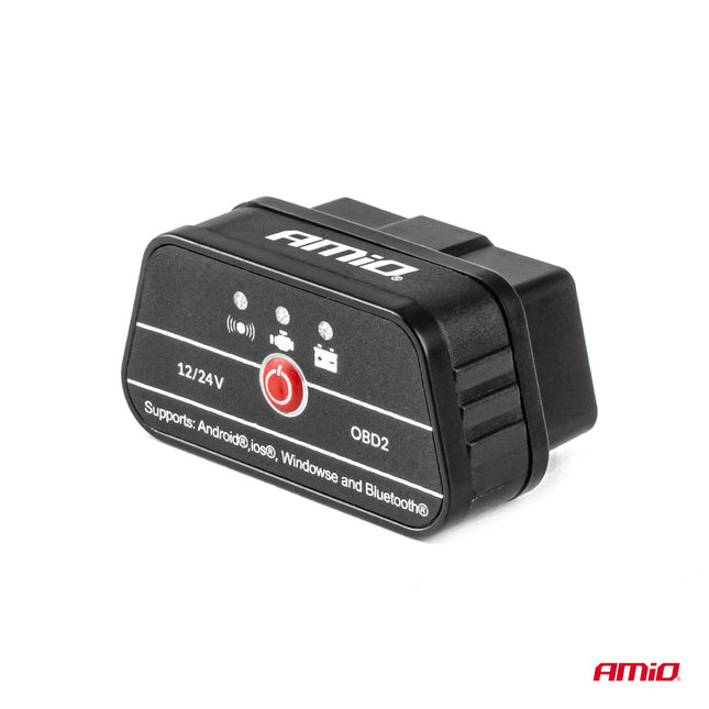 AMiO Geavanceerde OBD2 Bluetooth Diagnosetool PIC25K80 DC24K – Professionele Draadloze Autodiagnose voor Voertuigen - VCTparts.nl