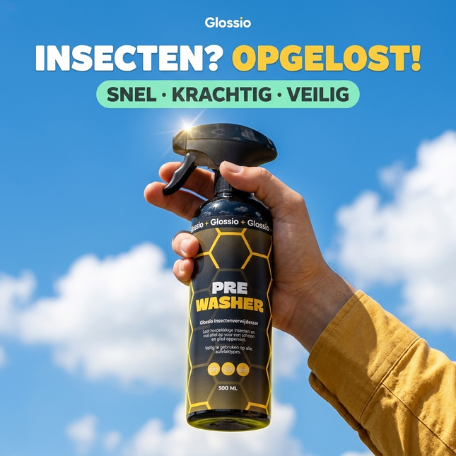 Glossio Active Pre Washer Premium Vuil en Insectenverwijderaar 500ML - Krachtige Auto Voorreiniger voor Hardnekkig Vuil en Insecten zonder Schade