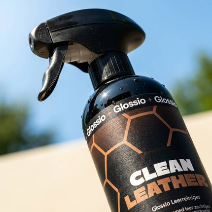 Glossio Clean Leather Premium Leer en Alcantara Reiniger 500ML – Voor een Dieptereiniging en Matte Afwerking