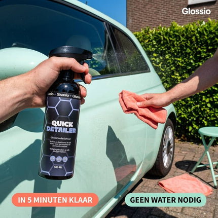 Glossio Combideal Cadeauset – Quick Detailer, Microvezeldoek en Applicator in een Praktisch Startpakket