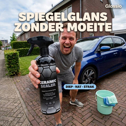 Glossio Ceramic Sealer Premium Keramische Coating 500ML - Krachtig Tegen Vuil en Water voor een Glanzend en Langdurig Beschermd Autoresultaat