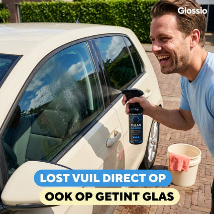 Glossio Clean Glass Premium Ruitenreiniger 500ML - Streeploze Glasreiniger voor Autoruiten met Krachtige Vuilverwijdering en Kristalhelder Resultaat