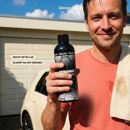 Glossio Ceramic Shampoo Premium Keramische Zeep 500ML - Diepe Reiniging en Langdurige Bescherming voor Auto Lak en Oppervlakken