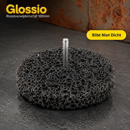 Glossio Roestverwijderschijf 100x15x6mm – Non-woven Schijf voor Roest en Lak Accessoire voor Boormachine