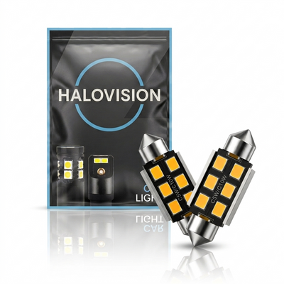 HaloVision LED C5W/C10W Festoen Buislamp 31mm 6000K Helder Wit – Canbus Plug en Play Interieurverlichting LED Set van 2 Autolampen
