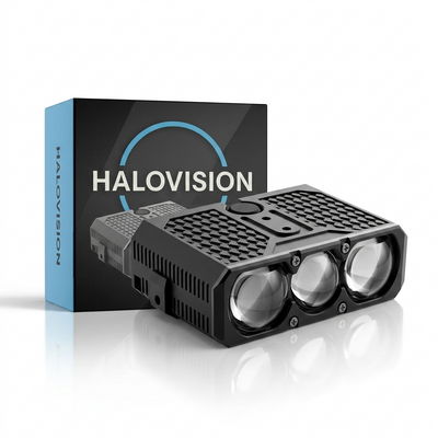 Halovision Turbo LED Grill Verlichting - Triple Lens Matrix 70W tot 100W voor Auto en Offroad Voertuigen 12V tot 24V Ultra Beam IP68 Lamp