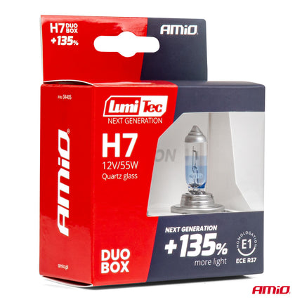 LumiTec Next Gen Halogeenlampen H7 12V 55W +135% Lichtopbrengst – DUO Set Auto Koplampverlichting ECE Goedgekeurd - VCTparts.nl