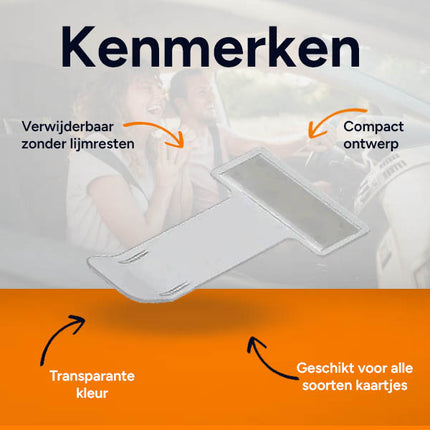 Parkeerkaart Houder Autoraam – Zelfklevende Ticketclip Voorruit – Kaarthouder Parkeerbewijs Raamklem Universeel - VCTparts.nl